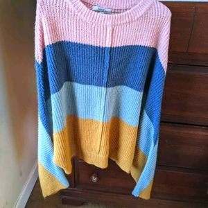 Striped jodifl crop sweater